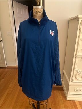 Nike Blue NFL Onfield Jacket with White Logos